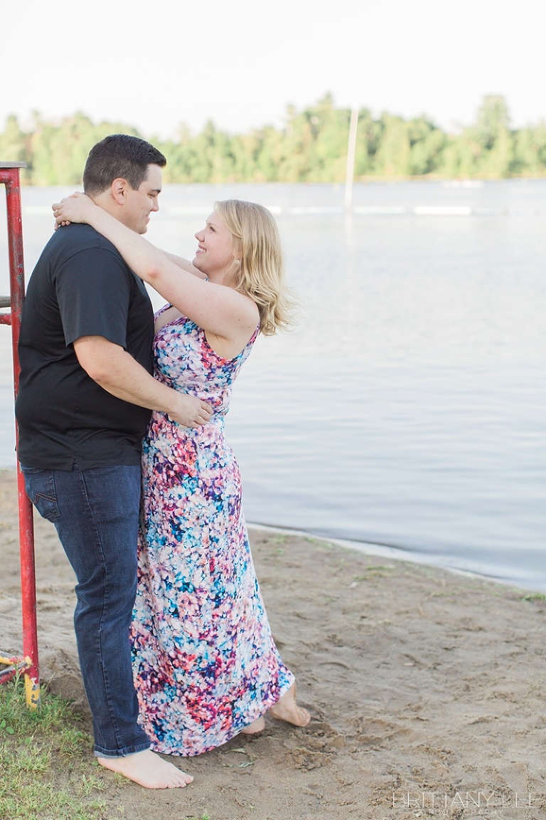 Mooneys Bay Beach Ottawa engagement photos