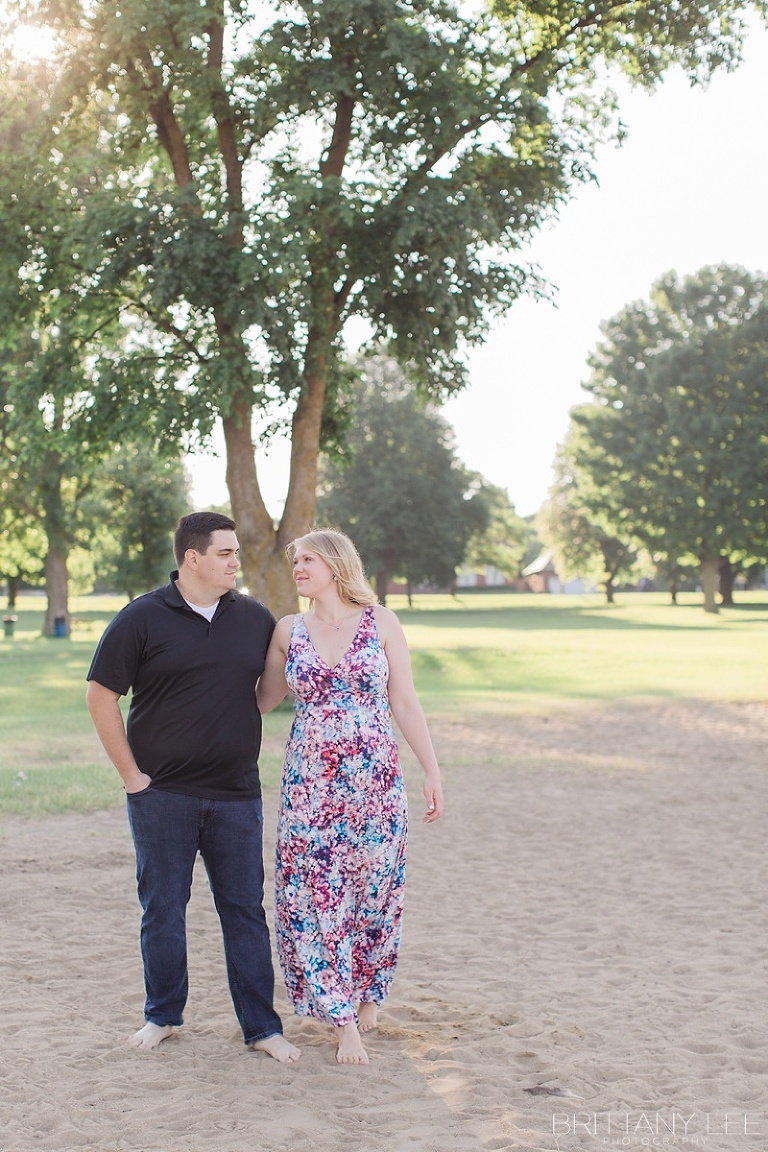 Mooneys Bay Beach Ottawa engagement photos