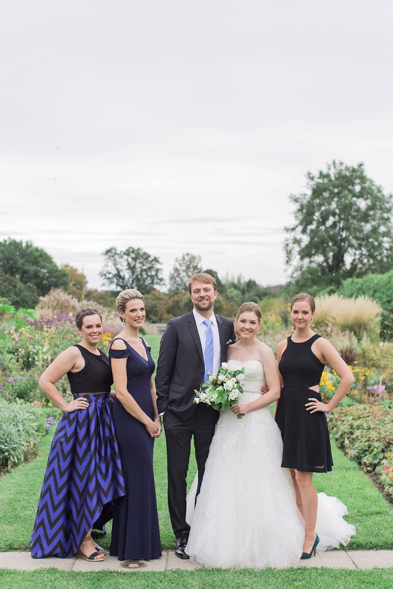 Mill Street Brew Pub Ottawa Wedding - Bride and Groom First Look photos at Ornamental Gardens in Ottawa