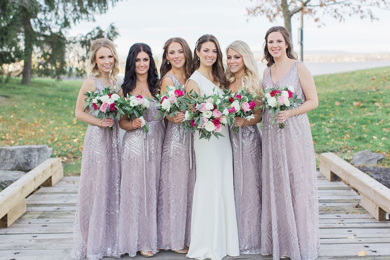 Favourite Wedding Photos from 2016 - Bridesmaids in sequin dresses