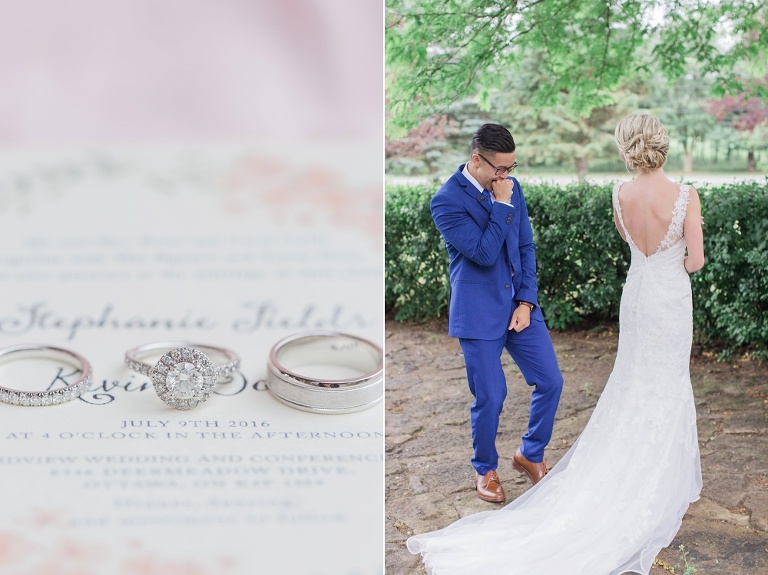 Favourite Wedding Photos from 2016 - Groom excited to see his Bride for the first time on wedding day