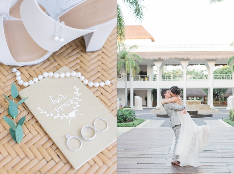 Favourite Wedding Photos from 2016 - Groom lifting up and kissing his Bride at destination resort wedding