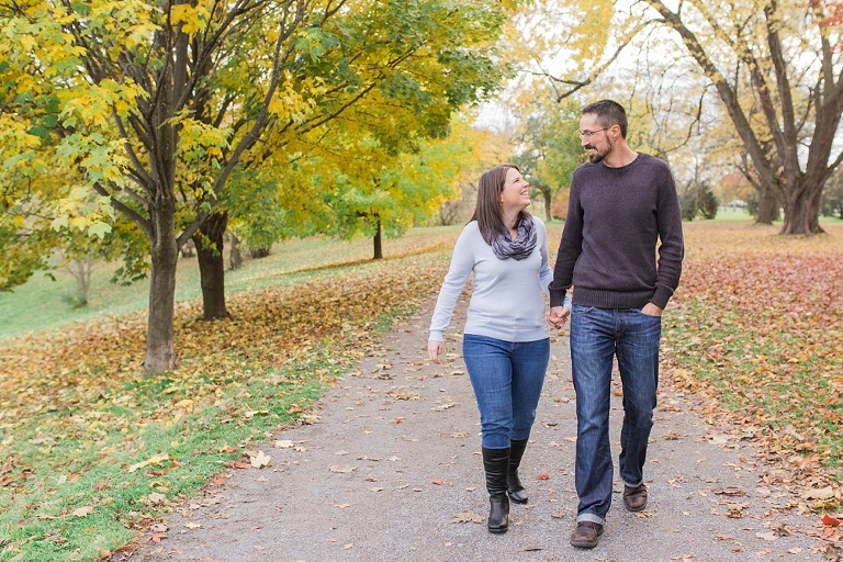 Favourite Engagement Photos from 2016 - Couple walking through forest holding hands