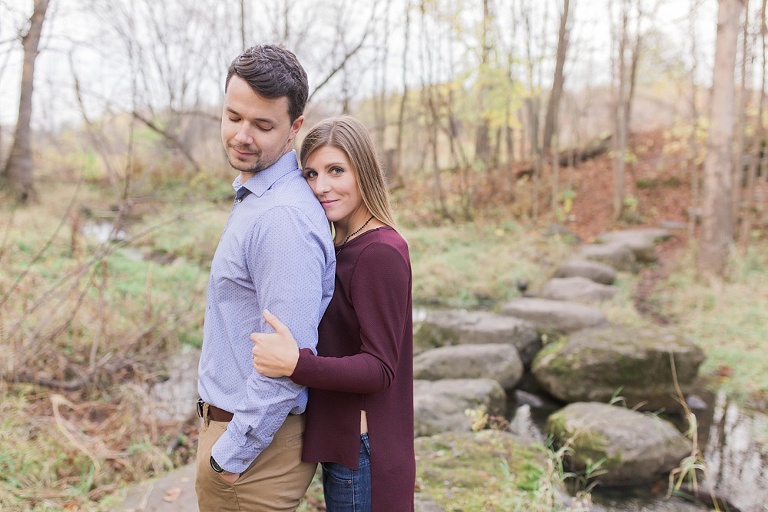 Favourite Engagement Photos from 2016 - Bride-to-be cuddling into her faincee's back and smiling