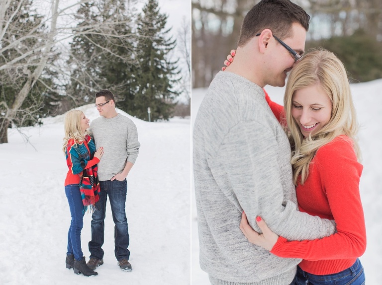 Ottawa Winter Arboretum Engagement Photos