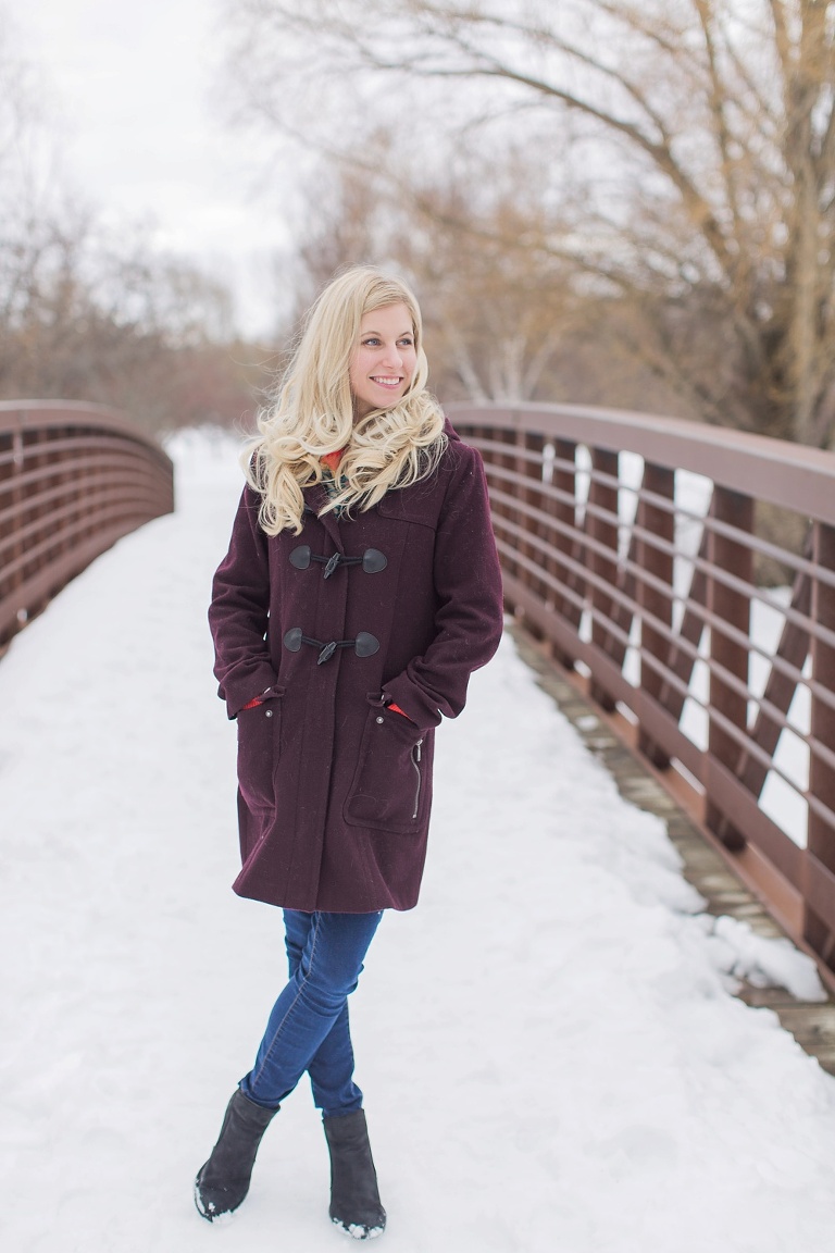 Ottawa Winter Arboretum Engagement Photos