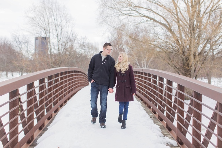 Ottawa Winter Arboretum Engagement Photos
