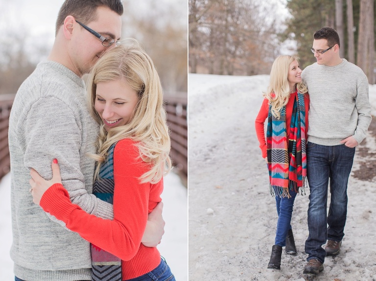 Ottawa Winter Arboretum Engagement Photos