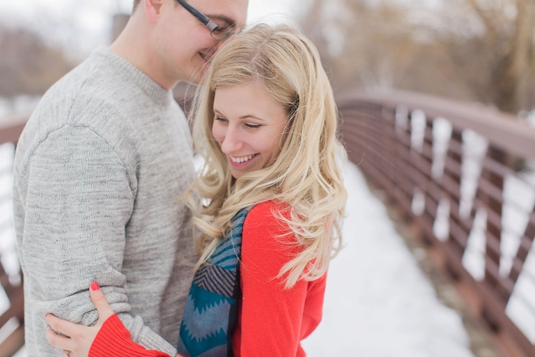 Ottawa Winter Arboretum Engagement Photos