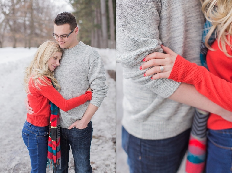 Ottawa Winter Arboretum Engagement Photos