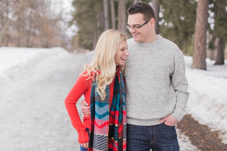 Ottawa Winter Arboretum Engagement Photos