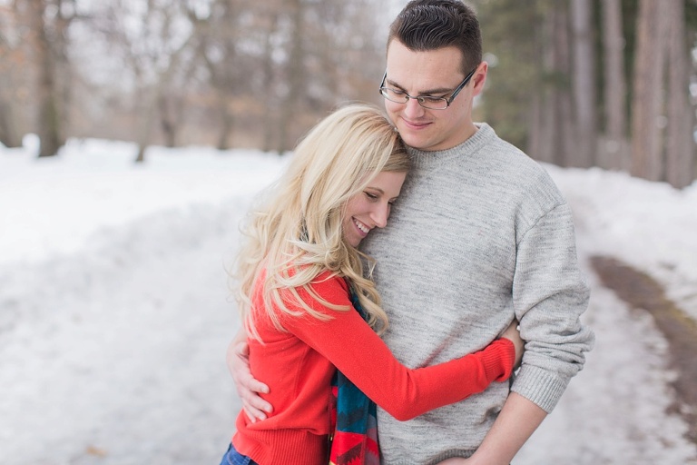 Ottawa Winter Arboretum Engagement Photos
