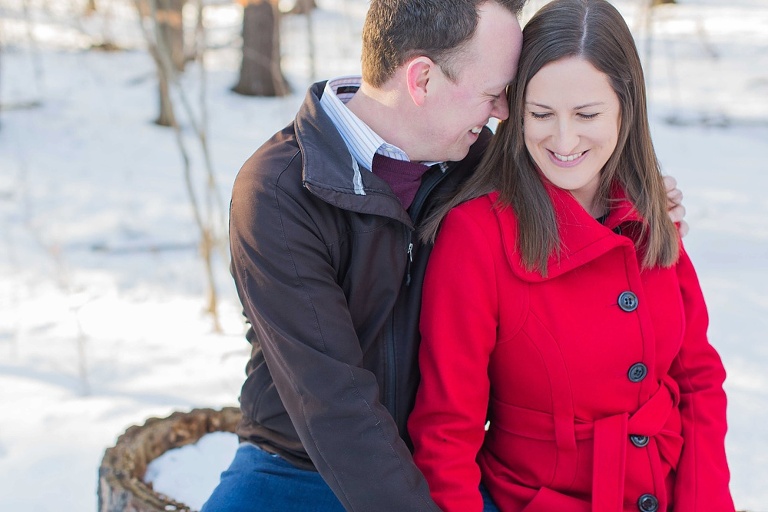 Westport Foley Mountain engagement session in winter