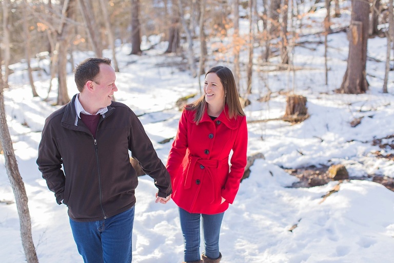 Westport Foley Mountain engagement session in winter