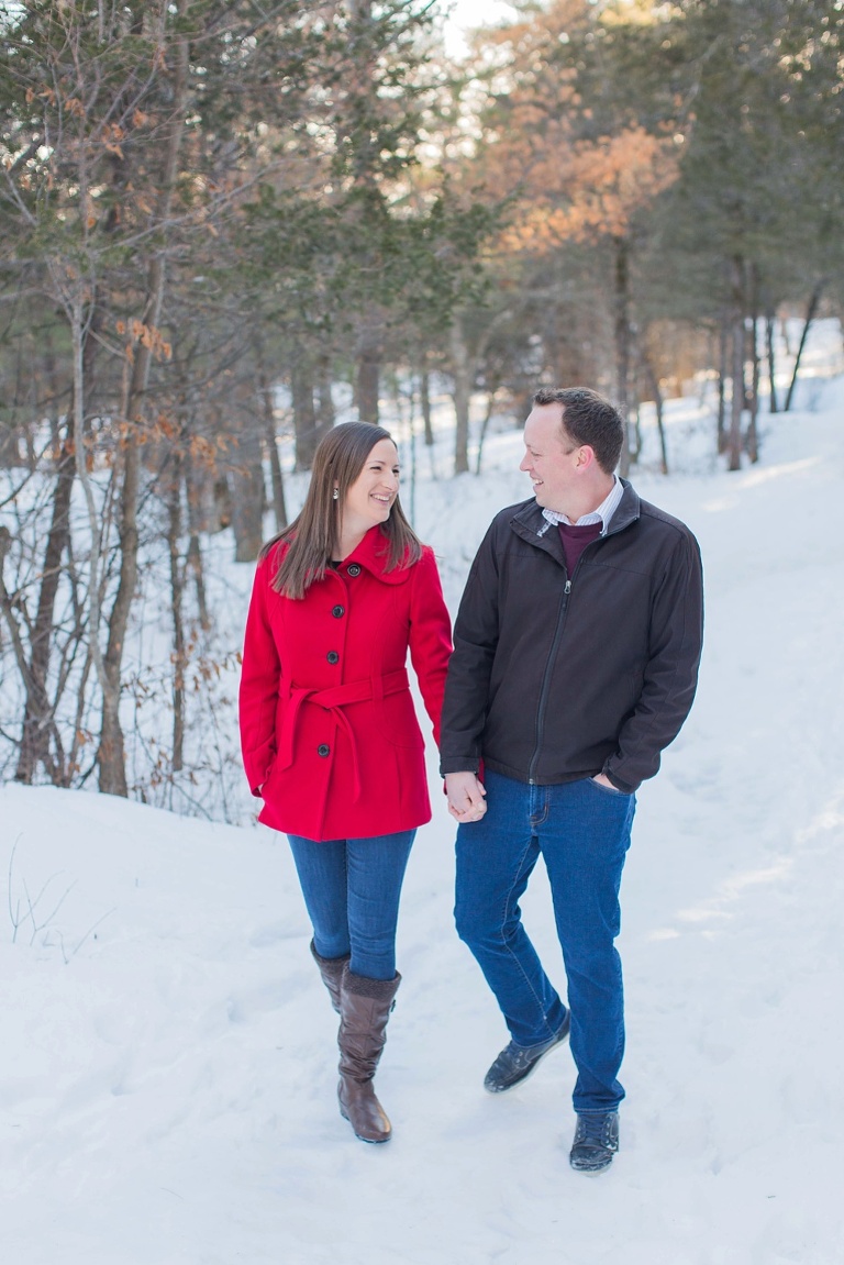 Westport Foley Mountain engagement session in winter
