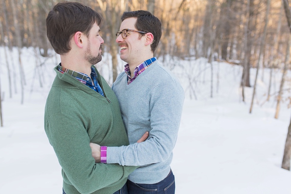 Gatineau Park Winter Engagement Session // Zac + Andrew » Brittany Lee ...