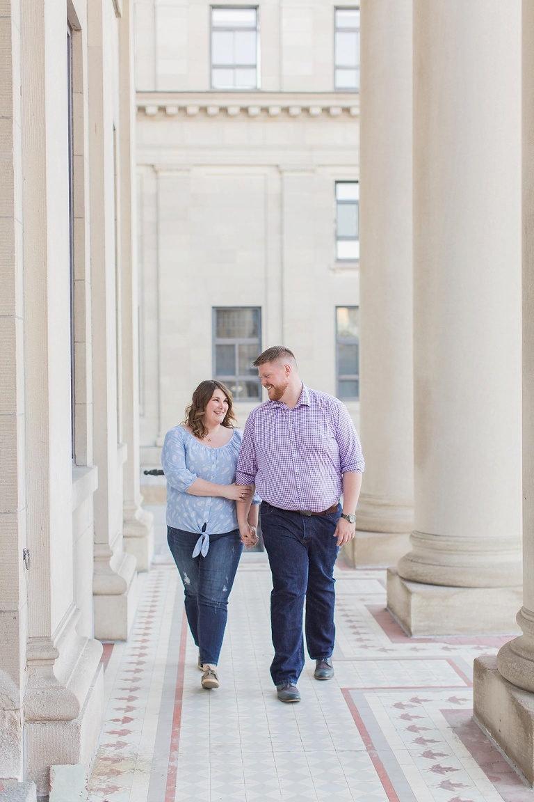 Engagement photos in downtown ottawa during the spring
