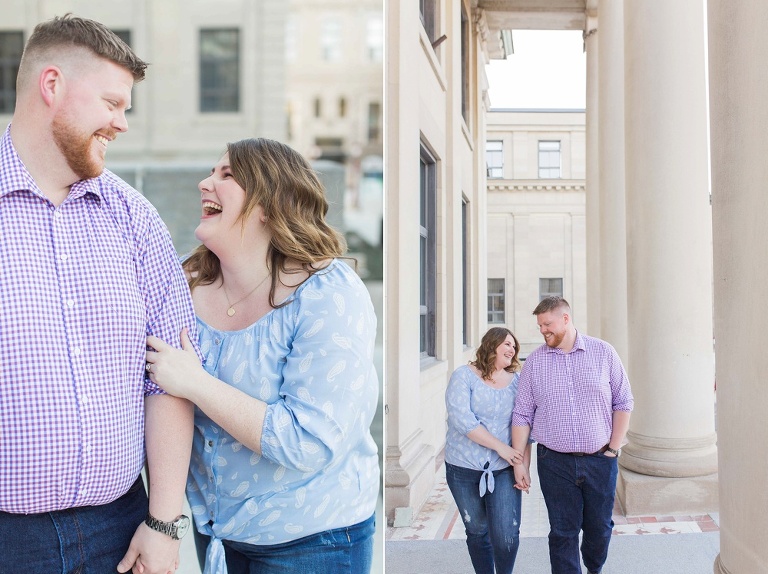 Engagement photos in downtown ottawa during the spring
