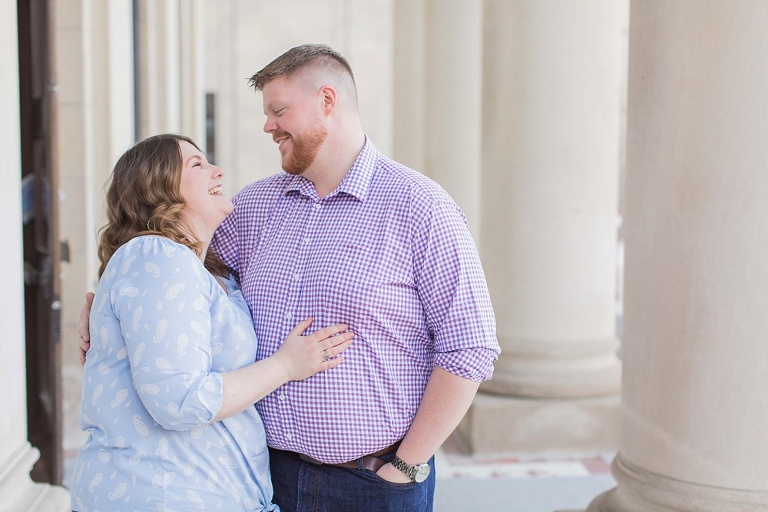 Engagement photos in downtown ottawa during the spring