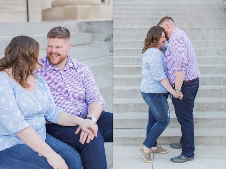 Engagement photos in downtown ottawa during the spring