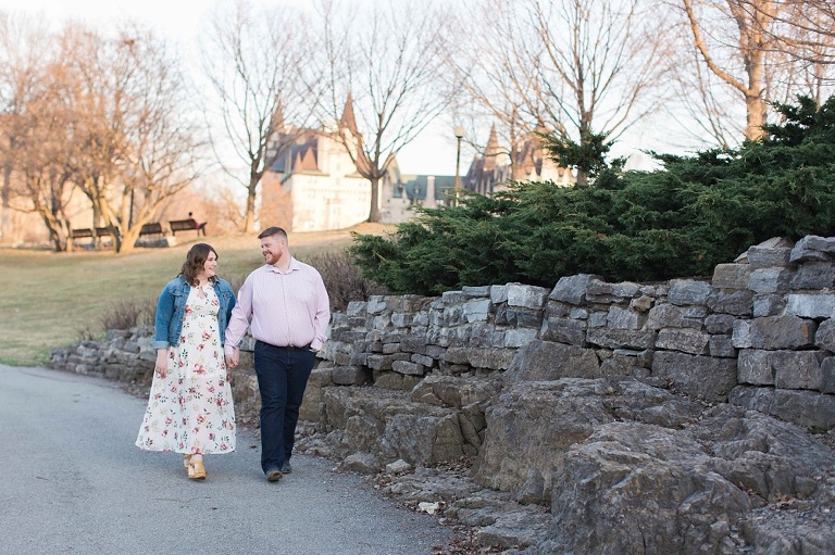 Engagement photos in downtown ottawa during the spring
