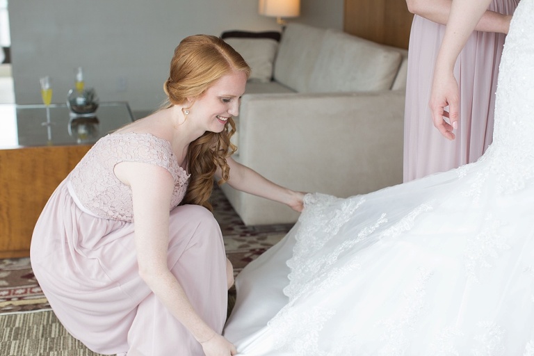 Ottawa Westin Spring Wedding - Bride getting ready