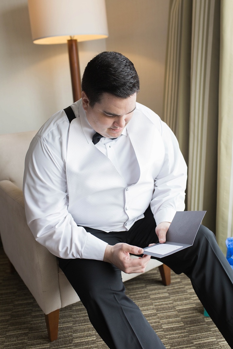Ottawa Westin Spring Wedding - Groom getting ready