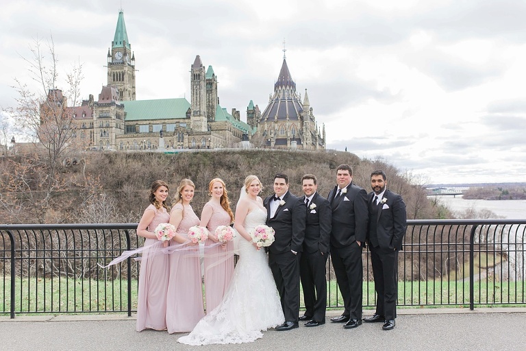 Ottawa Westin Spring Wedding - Wedding Party in Majors Hill Park