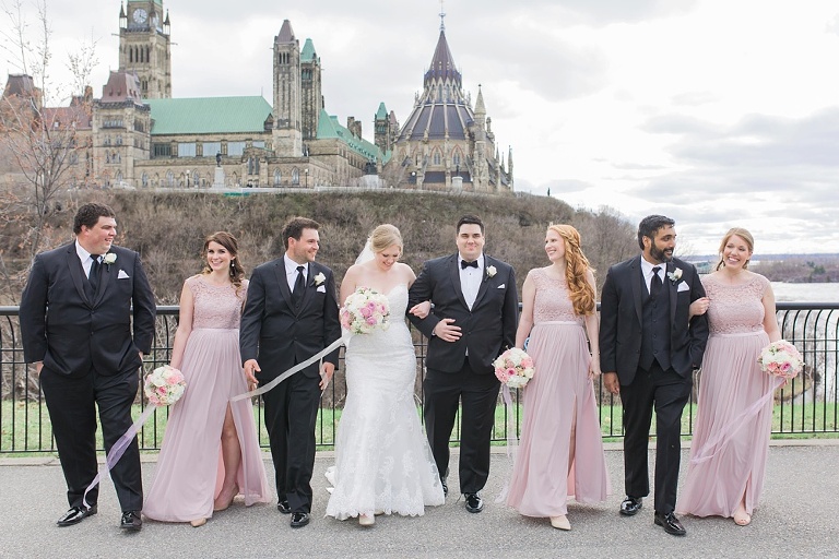Ottawa Westin Spring Wedding - Wedding Party in Majors Hill Park