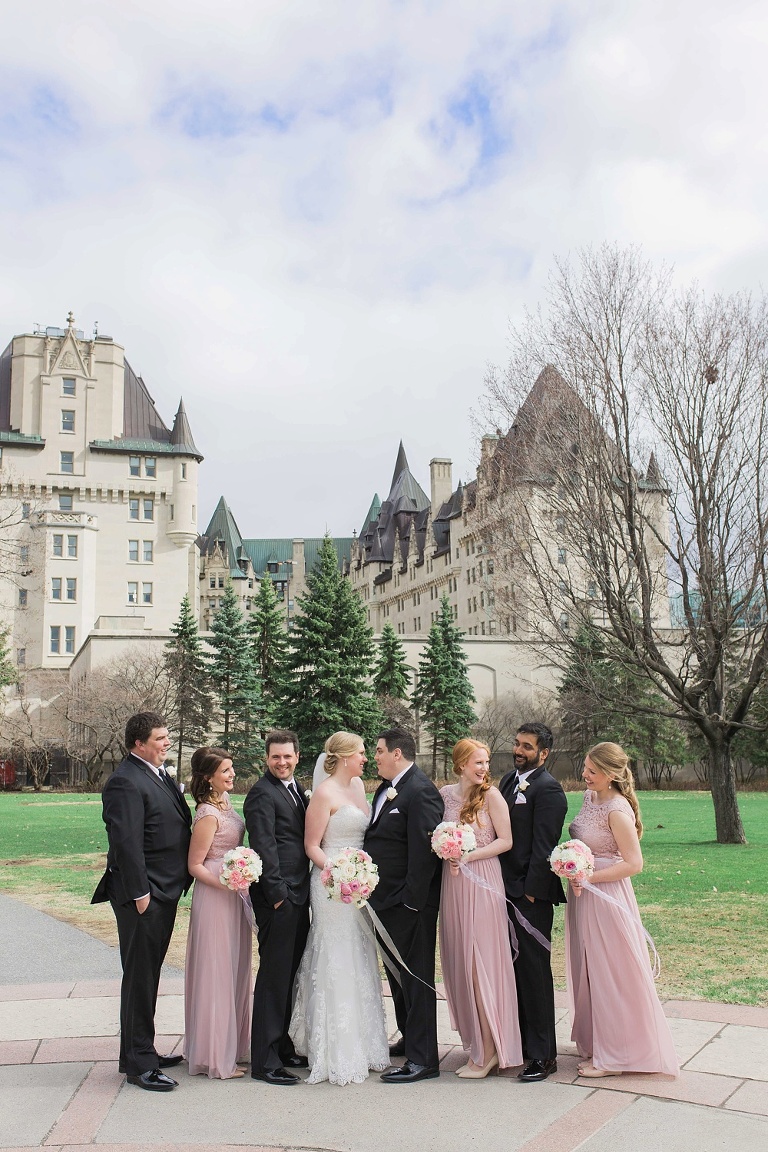 Ottawa Westin Spring Wedding - Wedding Party in Majors Hill Park