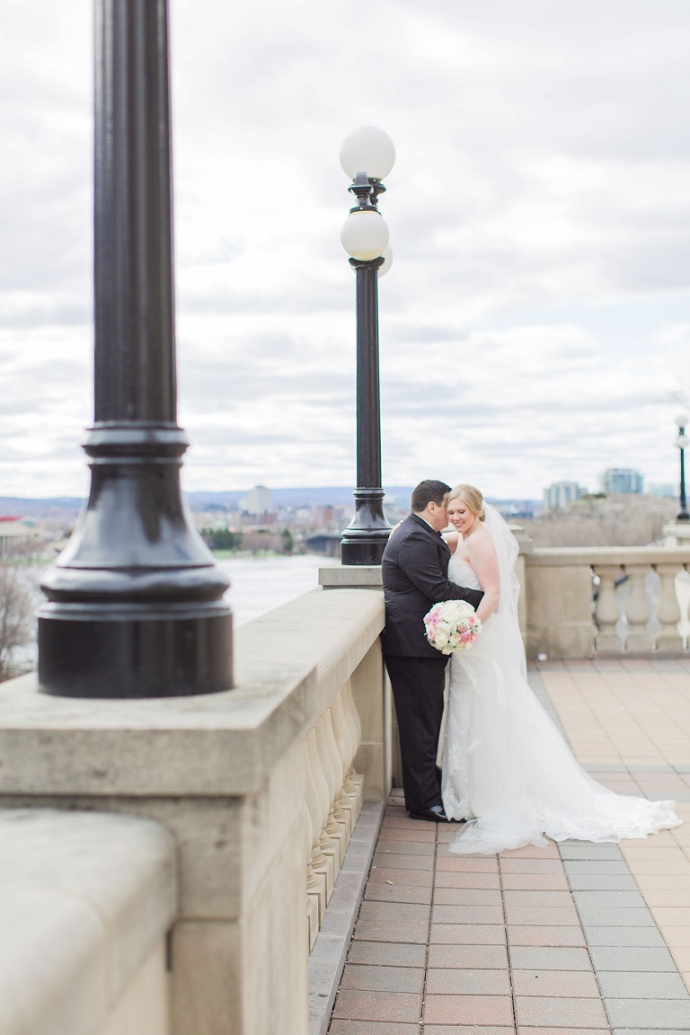 Ottawa Westin Spring Wedding - Bride and Groom in Majors Hill Park
