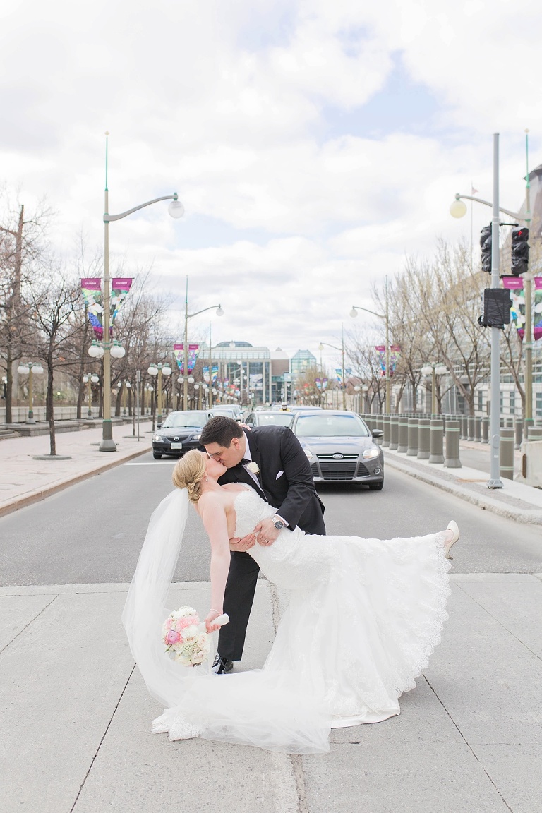 Ottawa Westin Spring Wedding - Bride and Groom in Majors Hill Park