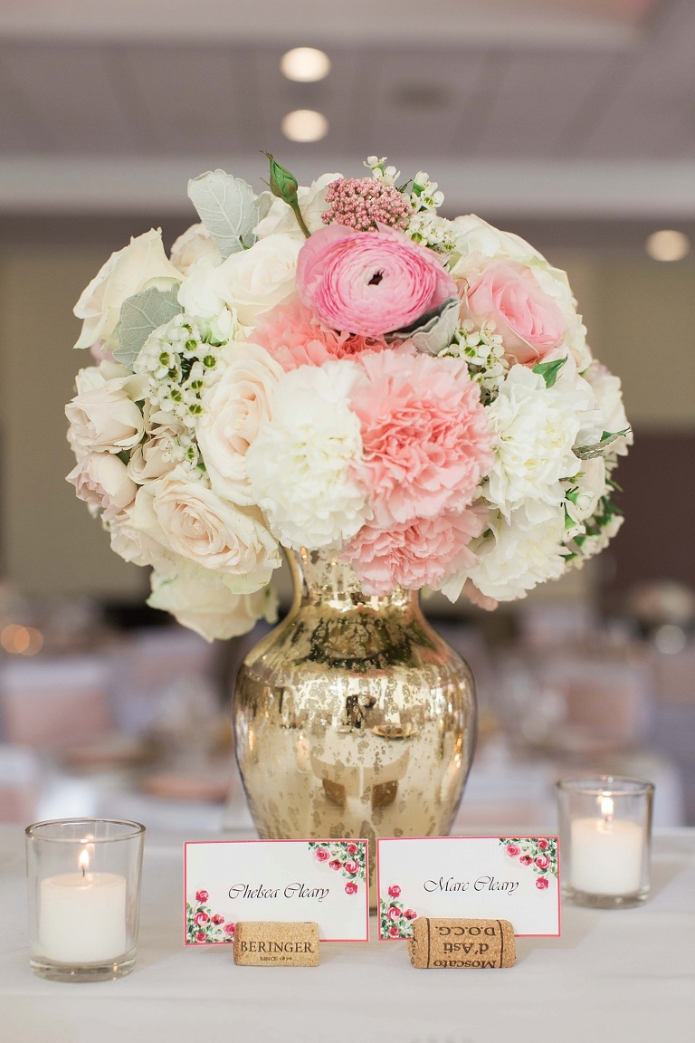 Ottawa Westin Spring Wedding - Blush and Gold Wedding reception