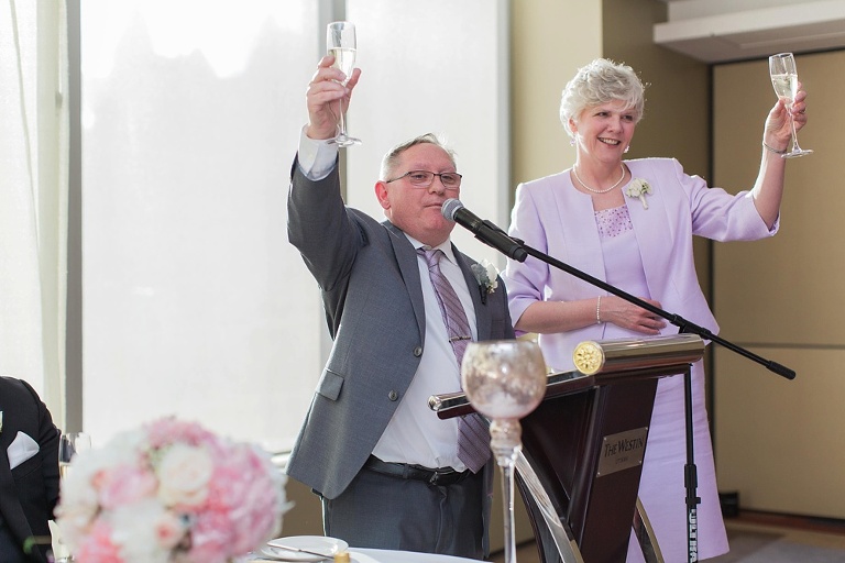 Ottawa Westin Spring Wedding - Blush and Gold Wedding reception