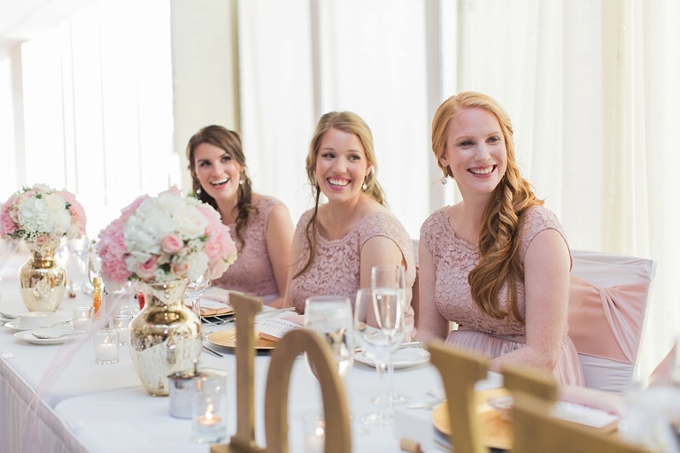 Ottawa Westin Spring Wedding - Blush and Gold Wedding reception