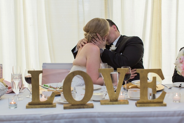 Ottawa Westin Spring Wedding - Blush and Gold Wedding reception