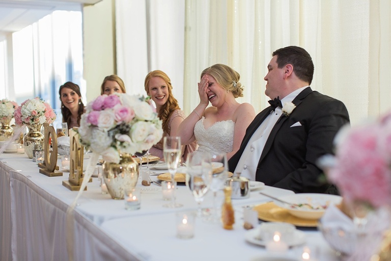 Ottawa Westin Spring Wedding - Blush and Gold Wedding reception