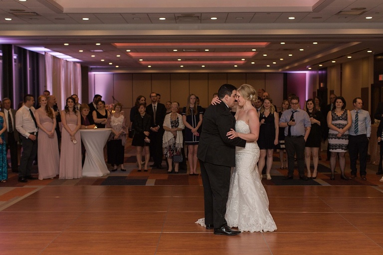 Ottawa Westin Spring Wedding - Blush and Gold Wedding reception