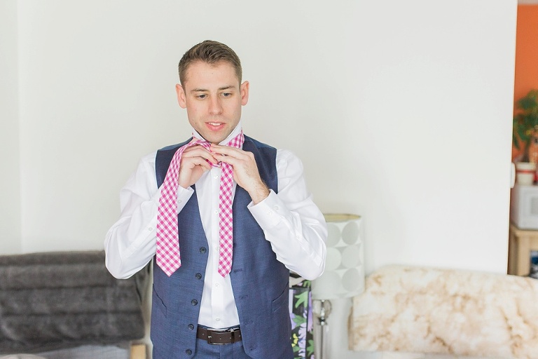 NeXT Restaurant Ottawa Wedding - Bride getting ready at home with Groomsmen