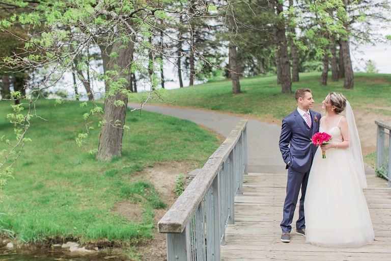 NeXT Restaurant Ottawa Wedding - Bride and Groom first look at Andrew Hayden Park