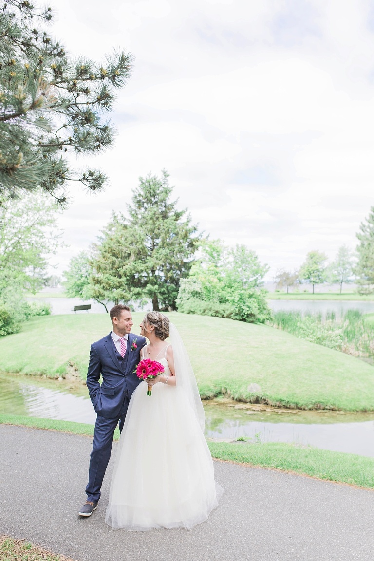 NeXT Restaurant Ottawa Wedding - Bride and Groom first look at Andrew Hayden Park