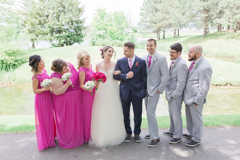 NeXT Restaurant Ottawa Wedding - Bride and Groom with wedding party at Andrew Hayden Park