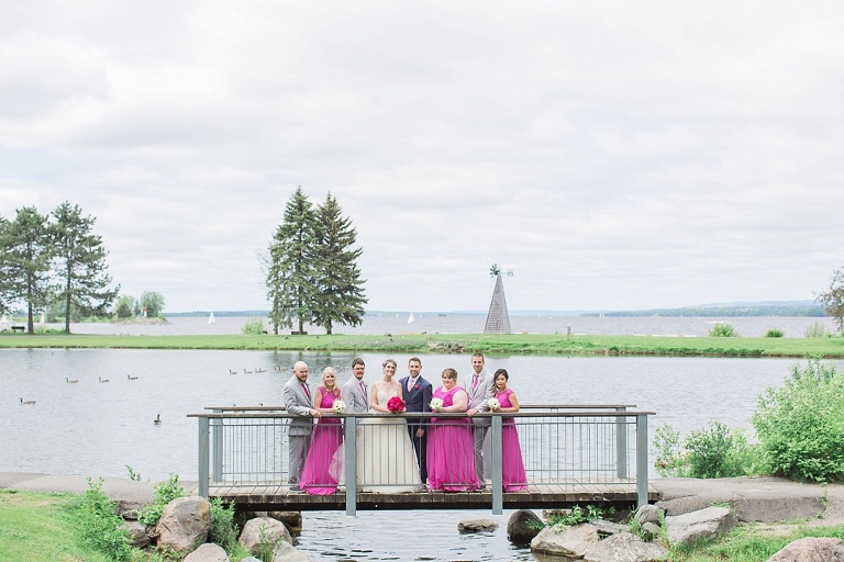 NeXT Restaurant Ottawa Wedding - Bride and Groom with wedding party at Andrew Hayden Park