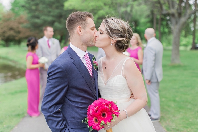 NeXT Restaurant Ottawa Wedding - Bride and Groom with wedding party at Andrew Hayden Park