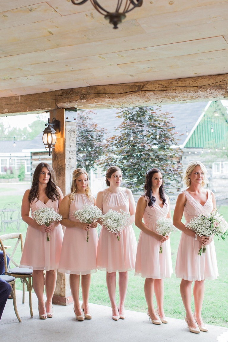 Stonefields Heritage Farm Wedding - ceremony photo on covered barn terrace