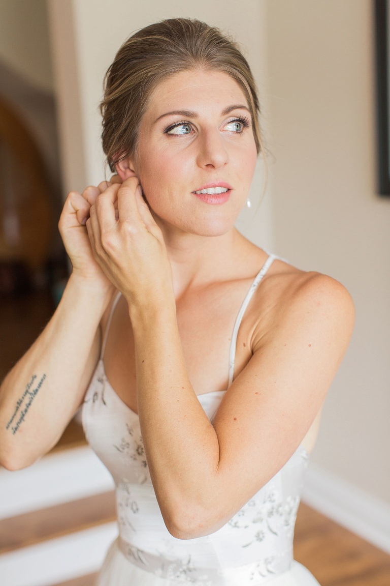 Almonte Herb Garden Summer Wedding - Bride getting ready photos