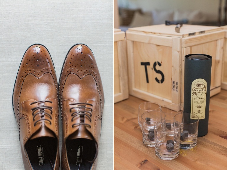 Almonte Herb Garden Summer Wedding - Groom getting ready photos