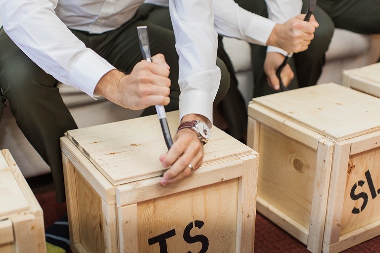 Almonte Herb Garden Summer Wedding - Groom getting ready photos
