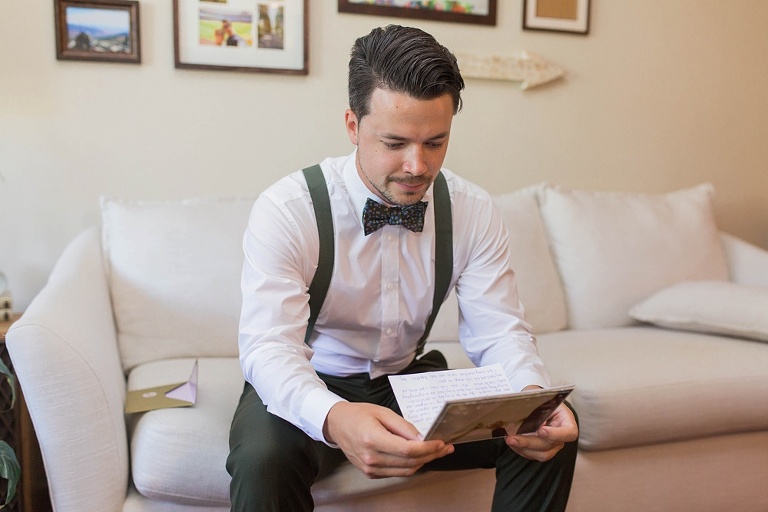 Almonte Herb Garden Summer Wedding - Groom getting ready photos