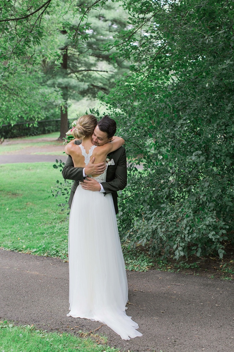 Almonte Herb Garden Summer Wedding - First Look photos at Hogs Back Park